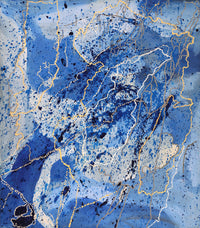 Aboriginal Artwork by Steven Jupurrurla Nelson, Janganpa Jukurrpa (Brush-tail Possum Dreaming) - Mawurrji, 122x107cm