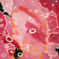 Aboriginal Artwork by Steven Jupurrurla Nelson, Janganpa Jukurrpa (Brush-tail Possum Dreaming) - Mawurrji, 76x46cm