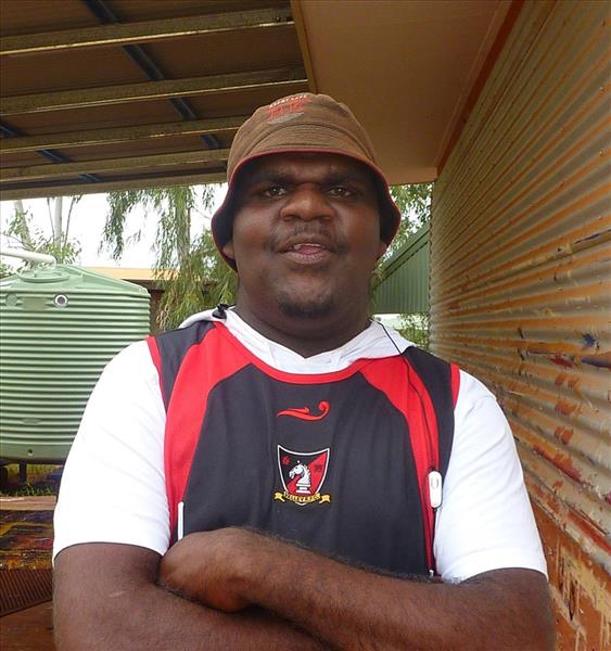 Aboriginal Artwork by Stewart Jupurrurla Kelly, Ngapa Jukurrpa (Water Dreaming) - Wapurtali, 30x30cm