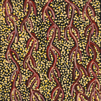 Aboriginal Artwork by Susie Nangala Watson, Mina Mina Dreaming, 30x30cm