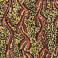 Aboriginal Art by Susie Nangala Watson, Mina Mina Dreaming, 30x30cm - ART ARK®