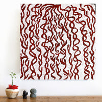 Aboriginal Artwork by Susie Nangala Watson, Mina Mina Dreaming, 46x46cm
