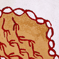 Aboriginal Artwork by Susie Nangala Watson, Mina Mina Dreaming, 61x61cm