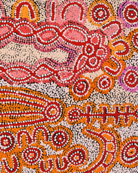 Aboriginal Artwork by Susie Nangala Watson, Mina Mina Dreaming, 76x46cm