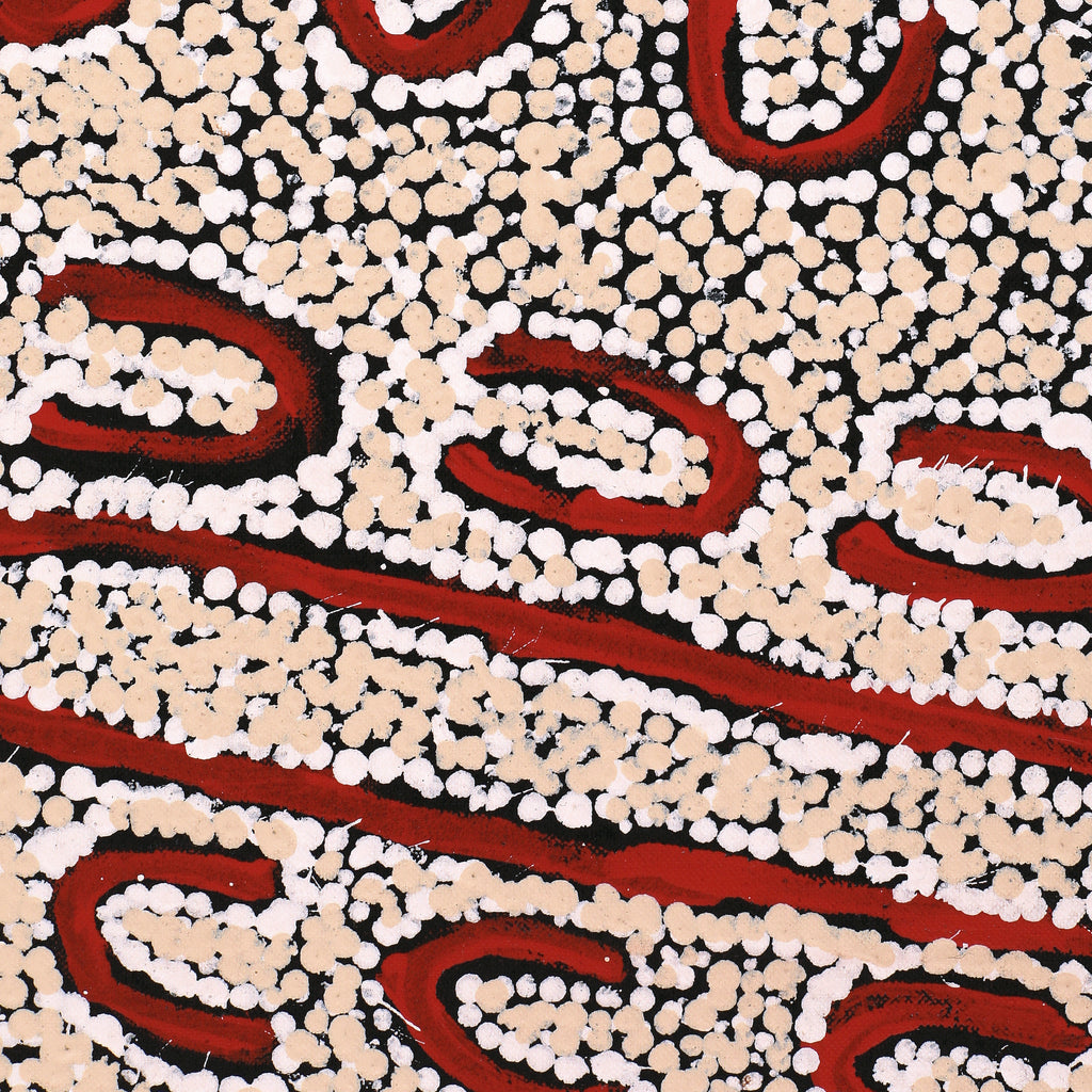 Aboriginal Artwork by Susie Nangala Watson, Mina Mina Dreaming, 91x61cm