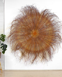 Aboriginal Artwork by Sylvia Marrgawaidj, Woven Mat, 235cm