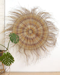 Aboriginal Artwork by Sylvia Marrgawaidj, Woven Mat, 200cm