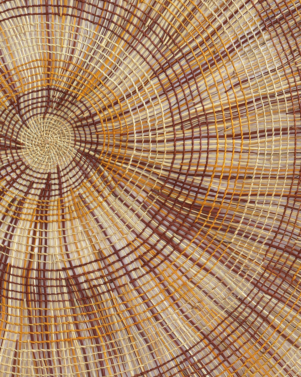 Aboriginal Artwork by Sylvia Marrgawaidj, Woven Mat, 200cm