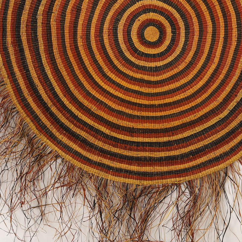 Aboriginal Artwork by Sylvia Marrgawaidj, Woven Mat, 210cm