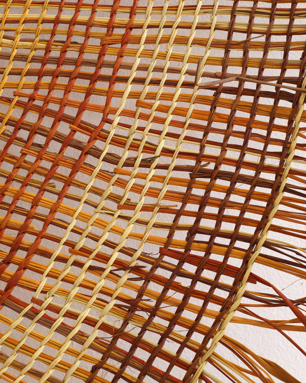 Aboriginal Artwork by Sylvia Marrgawaidj, Woven Mat, 220cm