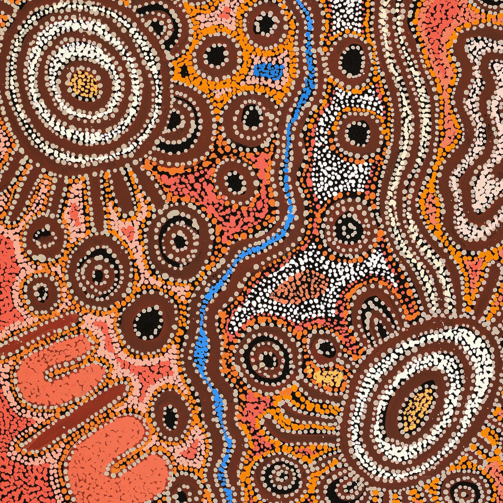 Aboriginal Artwork by Tjimpuna Williams, Piltati Tjukurpa, 91x76cm