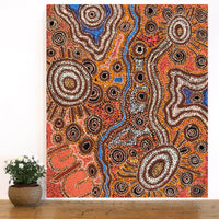 Aboriginal Artwork by Tjimpuna Williams, Piltati Tjukurpa, 91x76cm
