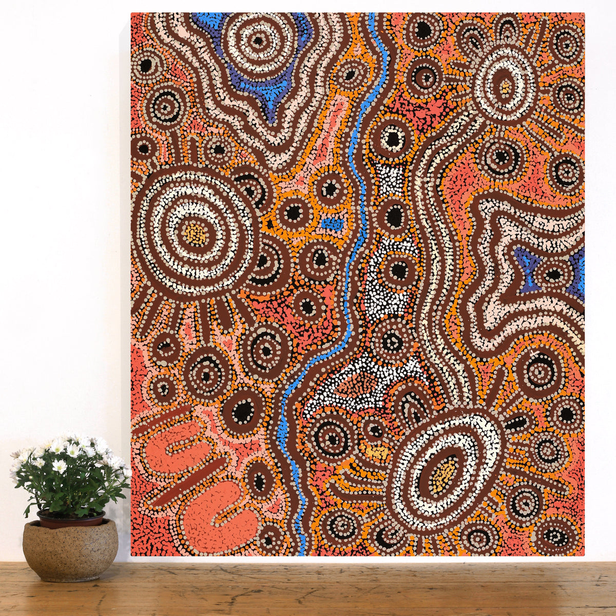 Aboriginal Art by Tjimpuna Williams, Piltati Tjukurpa, 91x76cm - ART ARK®