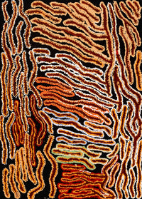 Aboriginal Artwork by Tjinkuma Wells, Piltati Tjukurpa, 92x66cm