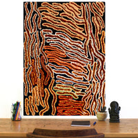 Aboriginal Artwork by Tjinkuma Wells, Piltati Tjukurpa, 92x66cm