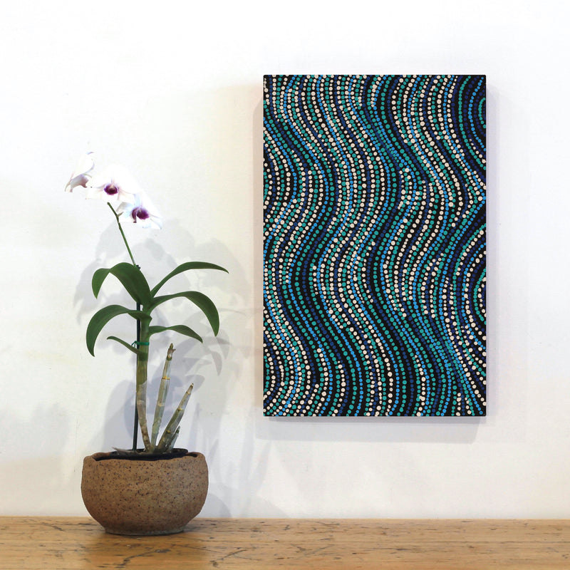 Aboriginal Artwork by Tanisha Fox, Patilpa Tjukurpa, 46x30cm