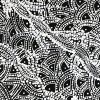 Aboriginal Artwork by Tanya Nungarrayi Collins, Watiya-warnu Jukurrpa (Seed Dreaming), 30x30cm