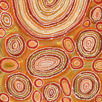 Aboriginal Artwork by Tanya Nungarrayi Collins, Watiya-warnu Jukurrpa (Seed Dreaming), 61x30cm