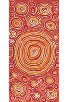 Aboriginal Art by Tanya Nungarrayi Collins, Watiya-warnu Jukurrpa (Seed Dreaming), 61x30cm - ART ARK®