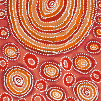 Aboriginal Artwork by Tanya Nungarrayi Collins, Watiya-warnu Jukurrpa (Seed Dreaming), 61x30cm