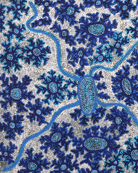 Aboriginal Artwork by Tanya Nungarrayi Collins, Watiya-warnu Jukurrpa (Seed Dreaming), 91x61cm