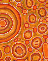 Aboriginal Artwork by Tanya Nungarrayi Collins, Watiya-warnu Jukurrpa (Seed Dreaming), 76x61cm