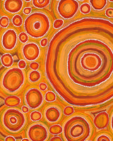Aboriginal Artwork by Tanya Nungarrayi Collins, Watiya-warnu Jukurrpa (Seed Dreaming), 76x61cm