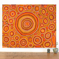 Aboriginal Artwork by Tanya Nungarrayi Collins, Watiya-warnu Jukurrpa (Seed Dreaming), 76x61cm