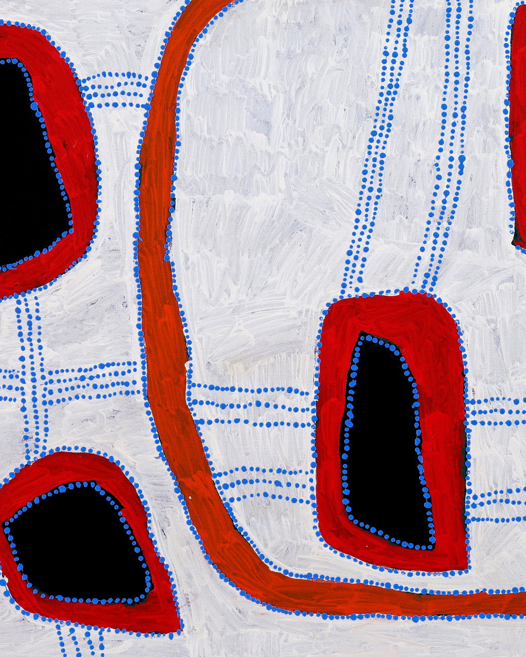 Tasha Nampijinpa Collins, Ngapa Jukurrpa (Water Dreaming) - Puyurru, 152x76cm