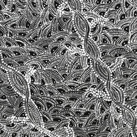 Aboriginal Artwork by Tanya Nungarrayi Collins, Watiya-warnu Jukurrpa (Seed Dreaming), 107x61cm