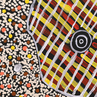 Aboriginal Artwork by Teranie Nangala Williams, Wanakiji Jukurrpa (Bush Tomato Dreaming), 30x30cm