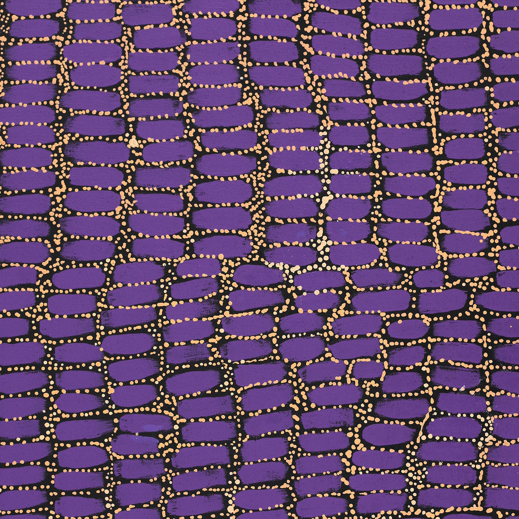 Aboriginal Artwork by Teranie Nangala Williams, Wanakiji Jukurrpa (Bush Tomato Dreaming), 76x46cm