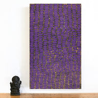 Aboriginal Artwork by Teranie Nangala Williams, Wanakiji Jukurrpa (Bush Tomato Dreaming), 76x46cm