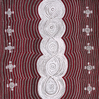 Aboriginal Art by Tess Napaljarri Ross, Warlukurlangu Jukurrpa (Fire country Dreaming), 122x122cm - ART ARK®