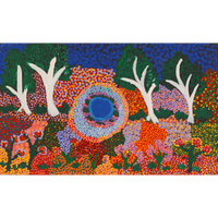 Aboriginal Artwork by Thelma Dundan Ngarga Judson, Flower After the Rain, 76x46cm