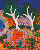 Aboriginal Artwork by Thelma Dundan Ngarga Judson, Flower After the Rain, 76x46cm