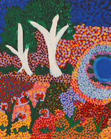 Aboriginal Artwork by Thelma Dundan Ngarga Judson, Flower After the Rain, 76x46cm