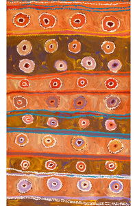Aboriginal Artwork by Yamangara Thomas Murray, Kampurarpa - Bush Tomatoes, 101x61cm