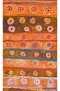 Aboriginal Artwork by Yamangara Thomas Murray, Kampurarpa - Bush Tomatoes, 101x61cm - ART ARK®