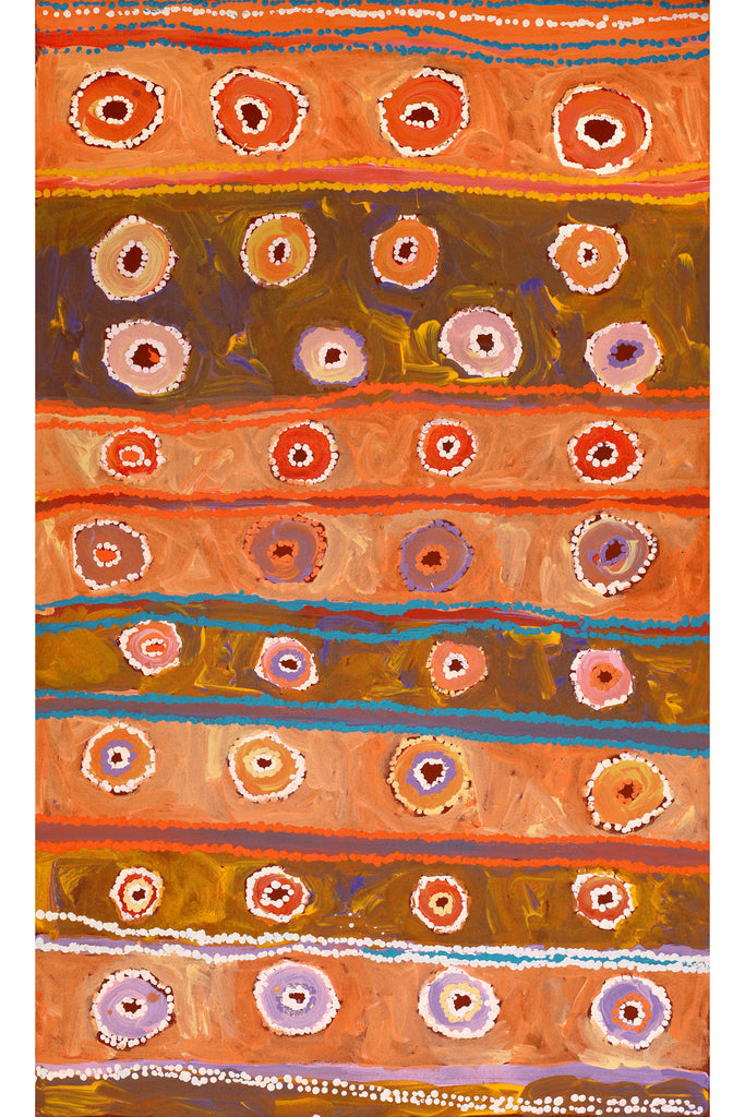 Aboriginal Art by Yamangara Thomas Murray, Kampurarpa - Bush Tomatoes, 101x61cm - ART ARK®