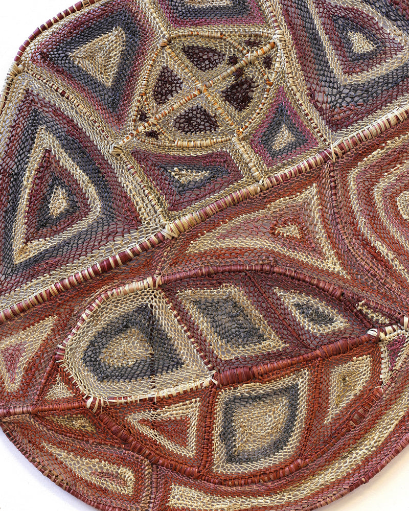 Aboriginal Artwork by Thomasina Dennis, Nawarlah - Brown River Stingray, 120x72cm