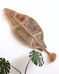 Aboriginal Artwork by Thomasina Dennis, Birlmu or Namarnkorl (Barramundi), 167x59cm