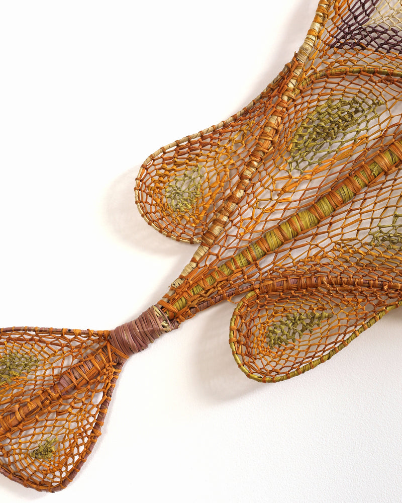 Aboriginal Artwork by Thomasina Dennis, Birlmu or Namarnkorl (Barramundi), 144x55cm
