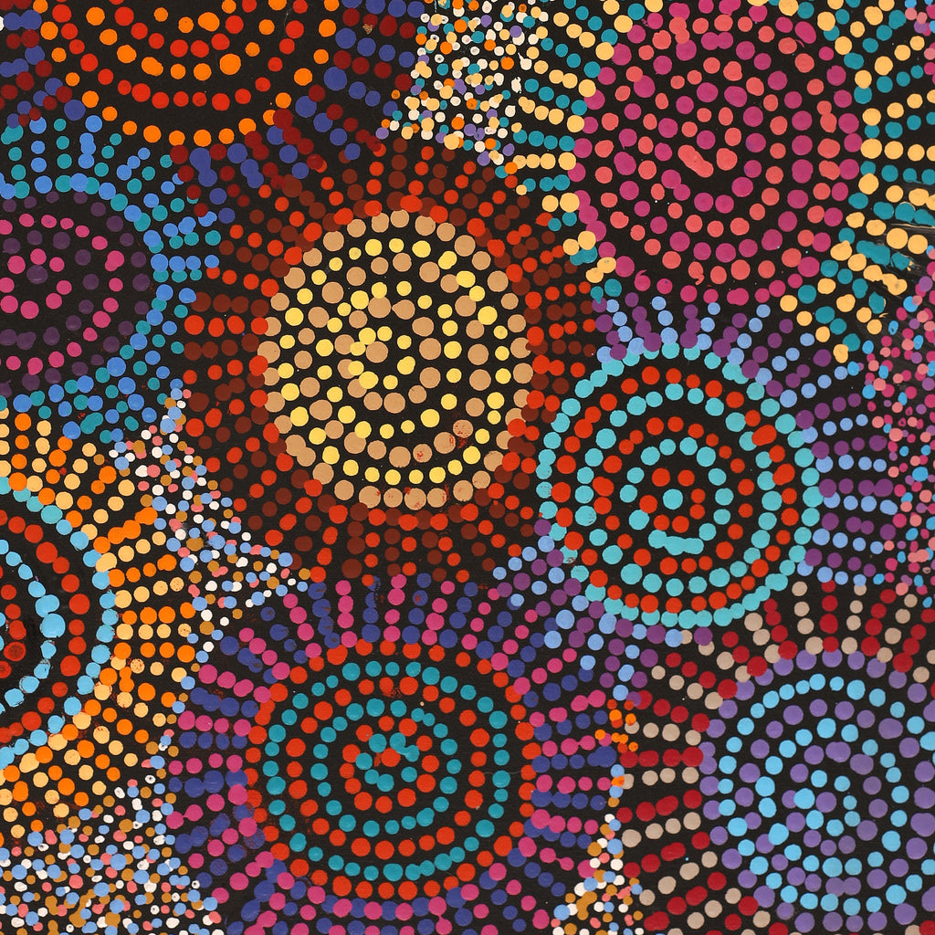Aboriginal Artwork by Tina Napangardi Martin, Jintiparnta Jukurrpa (Desert Truffle Dreaming) - Mina Mina, 61x46cm