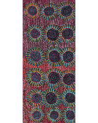 Tina Napangardi Martin, Jintiparnta Jukurrpa (Desert Truffle Dreaming) - Mina Mina, 107x46cm
