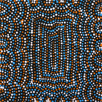 Aboriginal Artwork by Tina Napangardi Martin, Jintiparnta Jukurrpa (Desert Truffle Dreaming) - Mina Mina, 30x30cm