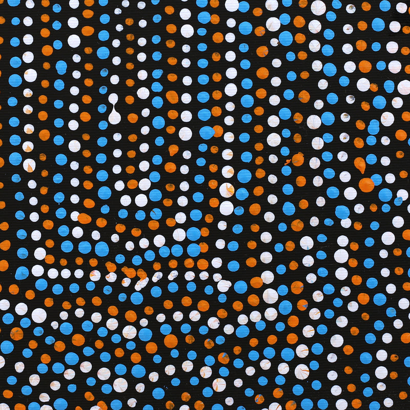 Aboriginal Artwork by Tina Napangardi Martin, Jintiparnta Jukurrpa (Desert Truffle Dreaming) - Mina Mina, 30x30cm
