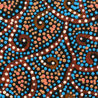 Aboriginal Artwork by Tina Napangardi Martin, Jintiparnta Jukurrpa (Desert Truffle Dreaming) - Mina Mina, 30x30cm