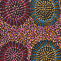 Aboriginal Artwork by Tina Napangardi Martin, Jintiparnta Jukurrpa (Desert Truffle Dreaming) - Mina Mina, 61x46cm
