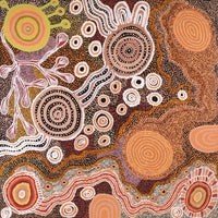 Aboriginal Artwork by Tjaruwa Carolyn Dunn, Piltati Tjukurpa, 125x125cm